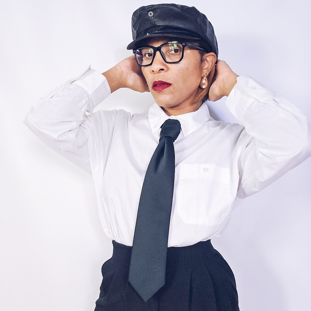 Leather Newsboy Hat
